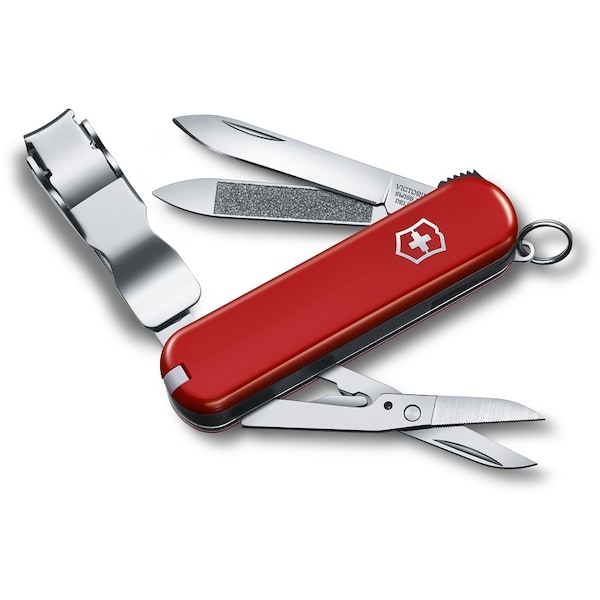 2024 Victorinox 0.6463.Us1 Nail Clip 580 Red 65Mm, Clam Pack